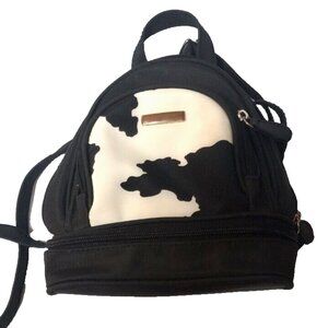 Backpack Vegan cow print mini purse womans girls carryall